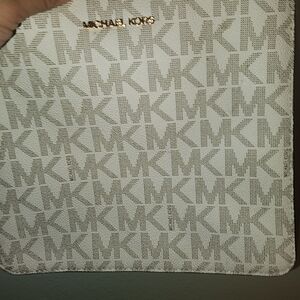 Michael Kors Monogram Beige Clutch